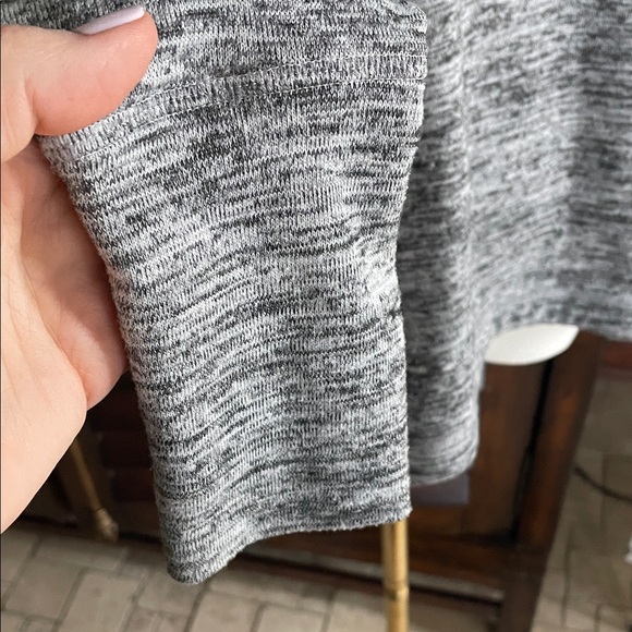 Athleta Warmer Bias Top Gray Long Sleeve Knit Top Small - Picture 5 of 9
